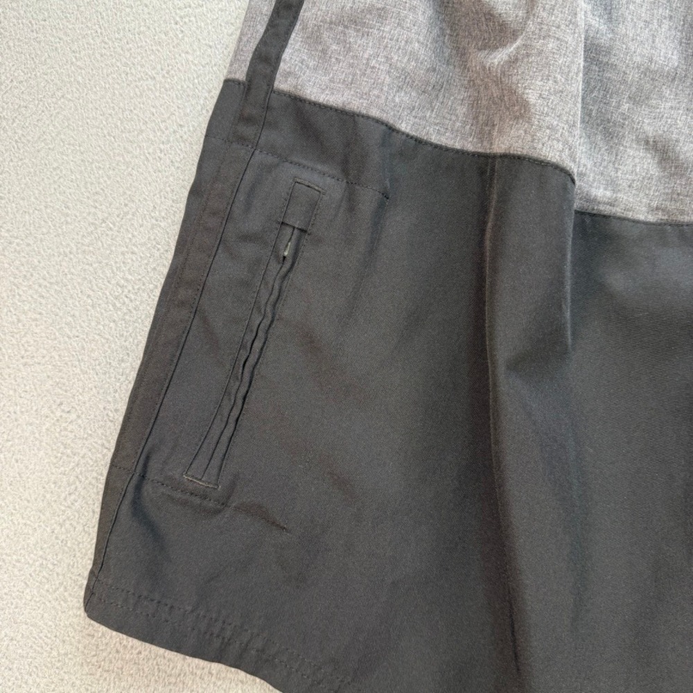 Nike Swim Trunks Board Shorts Regular Fit XL Gray Black Colorblock Drawstring - Picture 11 of 14